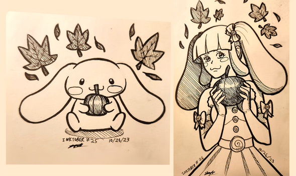 Inktober 25 and 26 - Cinnamoroll