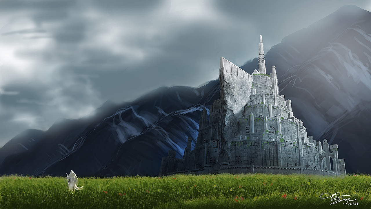 Minas Tirith/ Gondor by snitch99 on DeviantArt