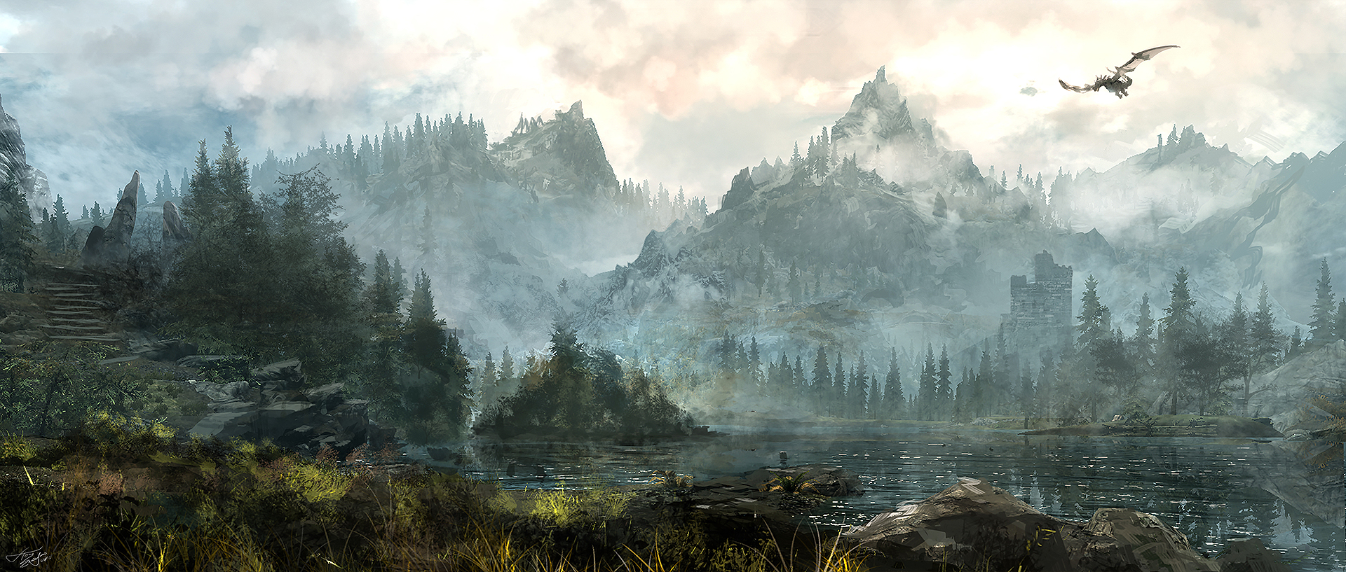 Skyrim landscape