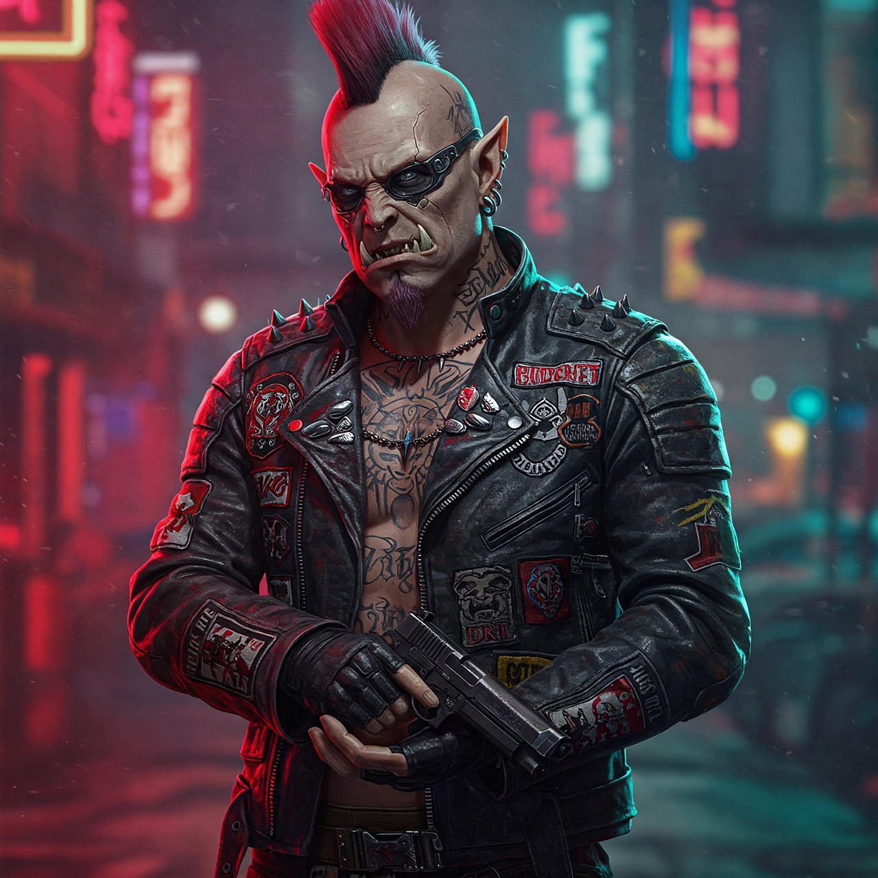 Shadowrun Ork gang by Ehran-the-Scribe on DeviantArt