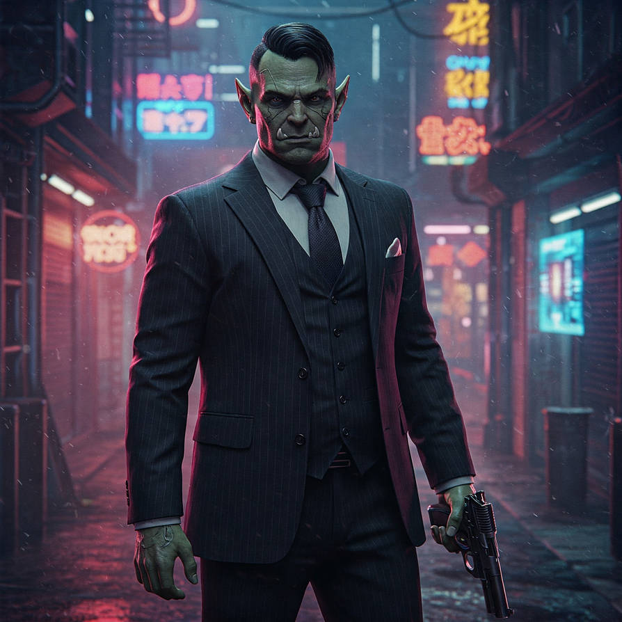 Shadowrun Ork Jonhson by Ehran-the-Scribe on DeviantArt