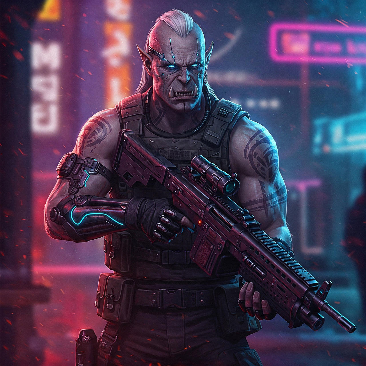 Shadowrun Ork Merc 2 by Ehran-the-Scribe on DeviantArt