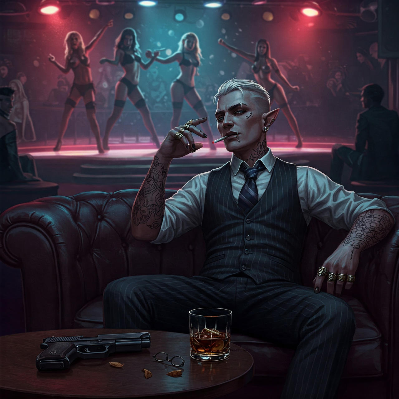 Shadowrun Elf Fixer 'Asking for a favor chummer?'