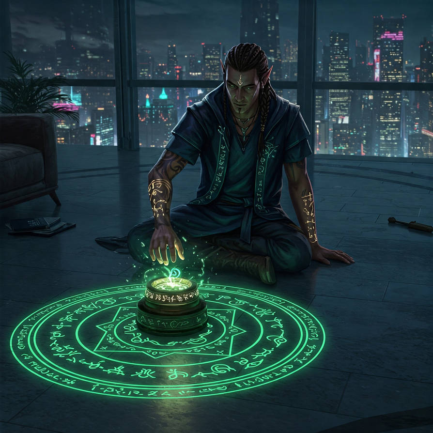 Shadowrun Elf Mage 'Whats cooking?' by Ehran-the-Scribe on DeviantArt