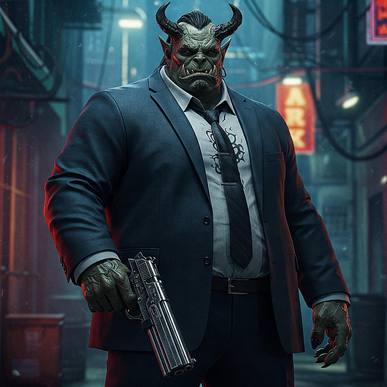 Shadowrun Troll Ganster