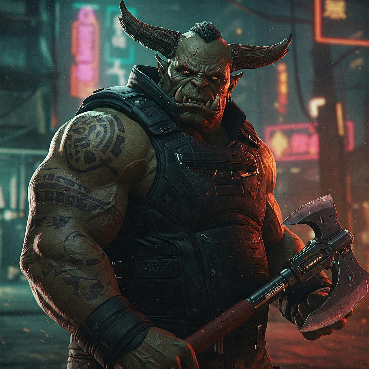 Shadowrun Troll Streetsamurai 3