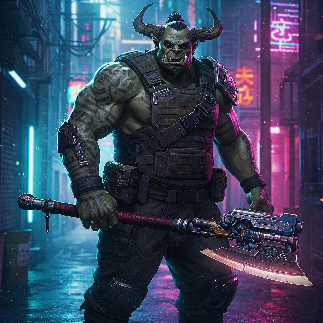 Shadowrun Troll Streetsamurai