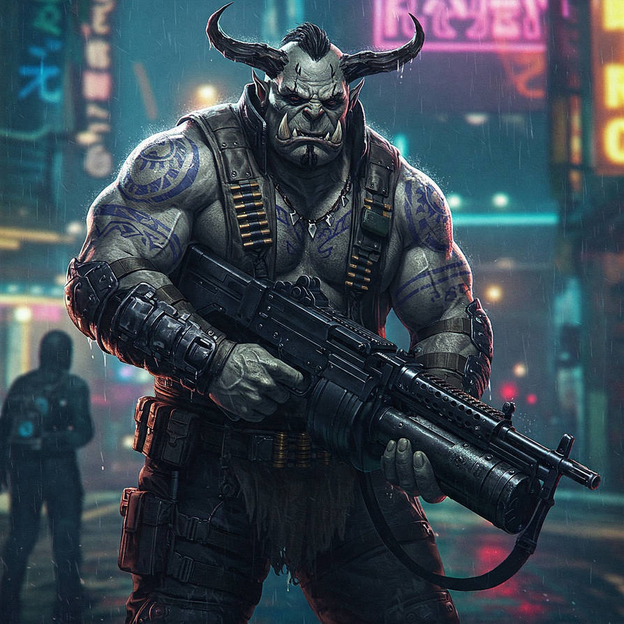 Shadowrun Rigger Troll Shadowrun Troll Merc by Ehran-the-Scribe on DeviantArt