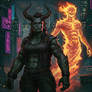 Shadowrun Troll Shaman Fire Spirit