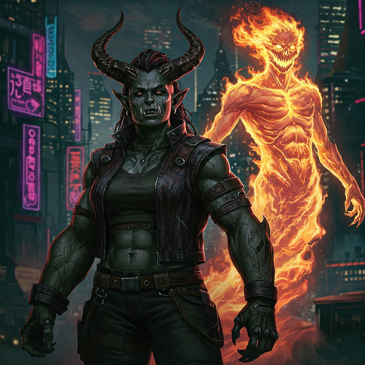 Shadowrun Troll Shaman Fire Spirit