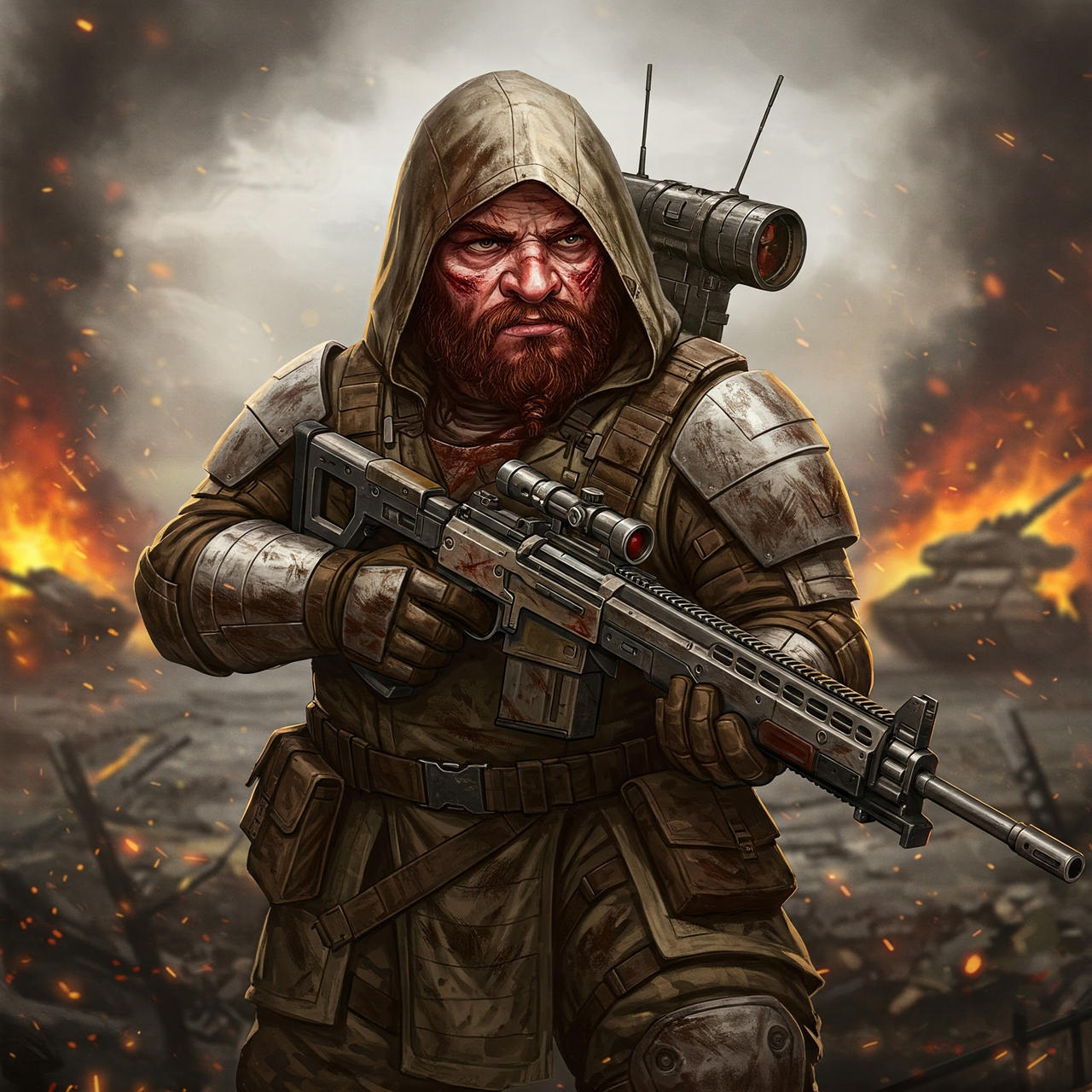 Shadowrun UCAS Dwarf soldier