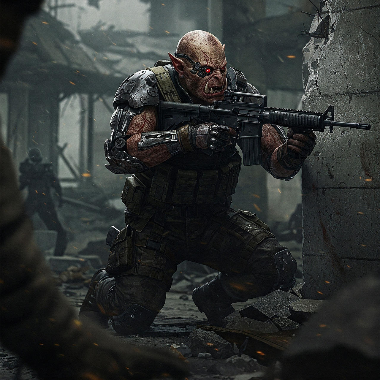 Shadowrun Ork Mercenary 4 by Ehran-the-Scribe on DeviantArt