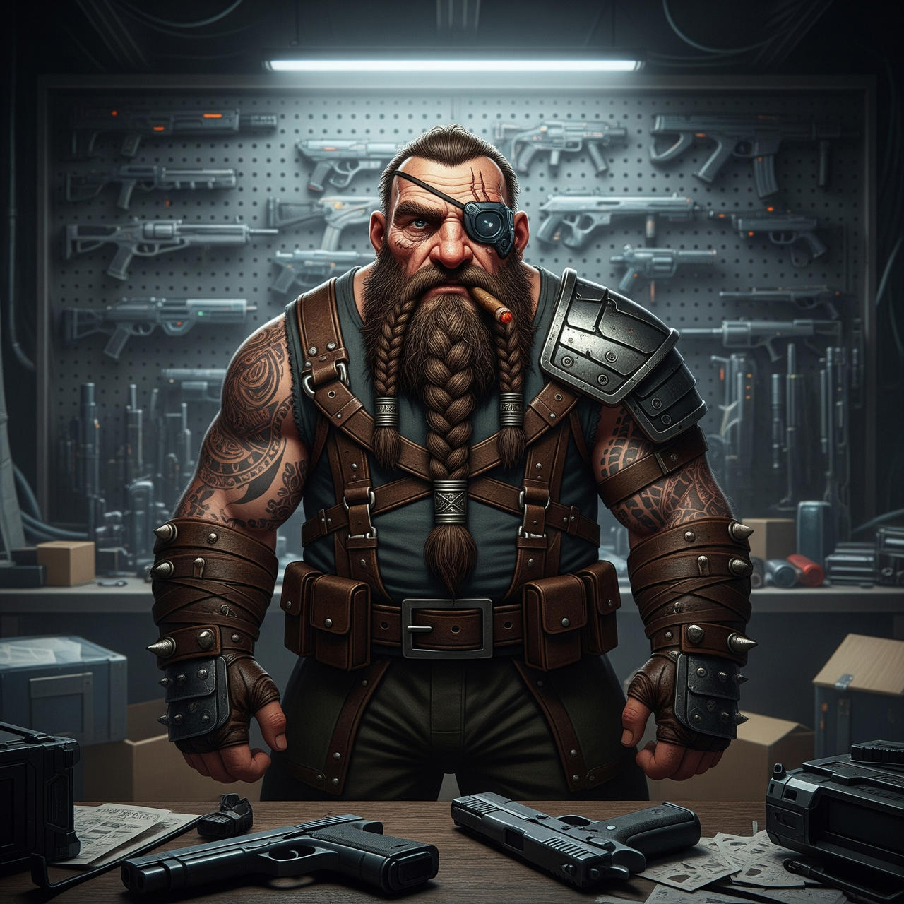 Shadowrun Dwarf Fixer 'Need a arm?'