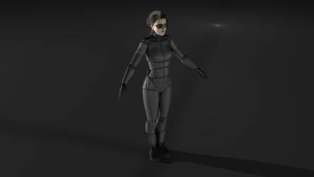 Female Scifi Armour suit WIP 1 no helmet