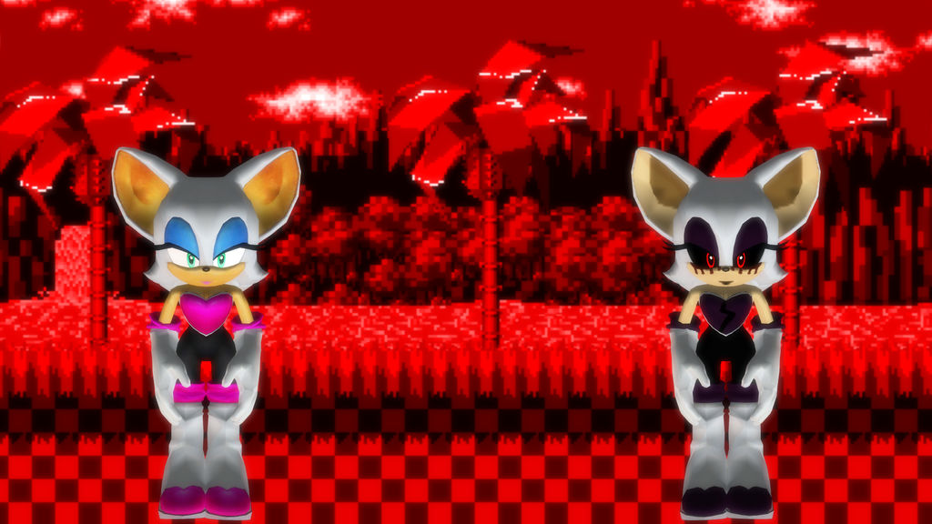 Mosaic Role MMD~Rouge and Rouge.exe by waleedtariqmmd on DeviantArt