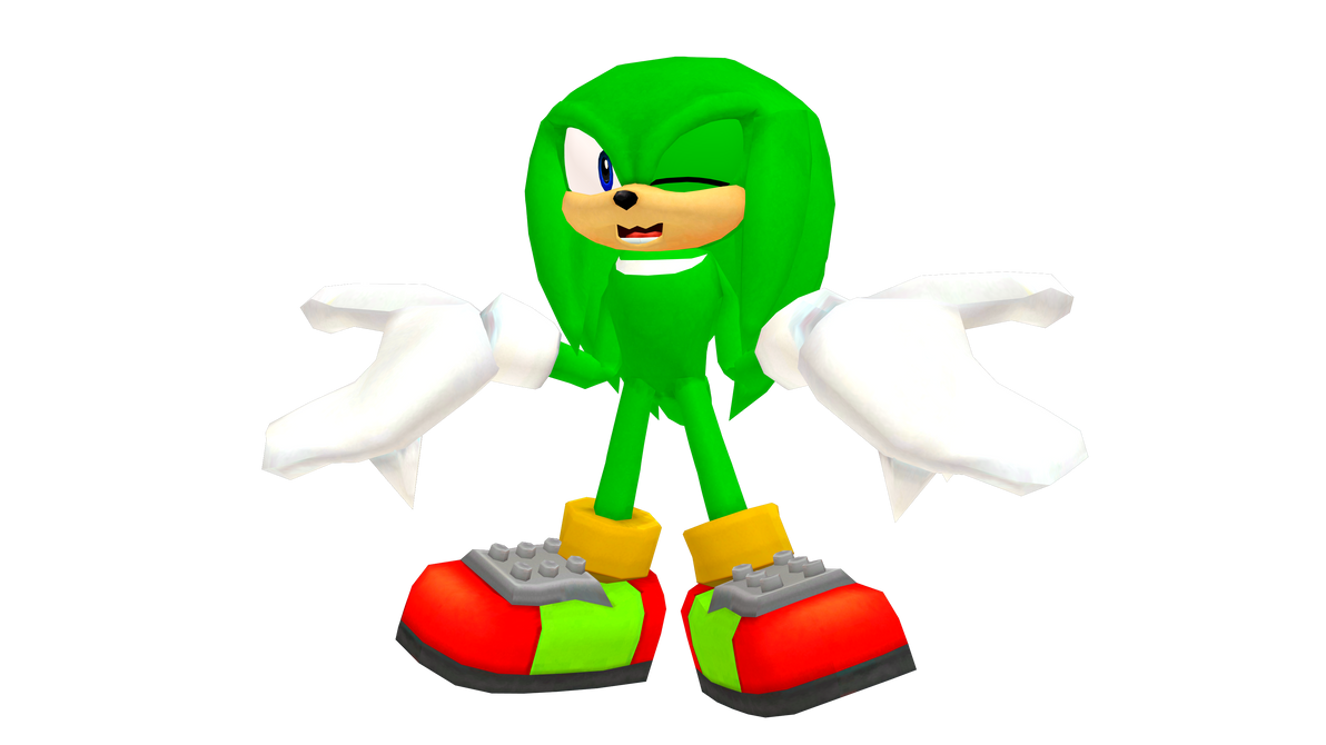 MMD Chuckles The Echidna Render by waleedtariqmmd on DeviantArt