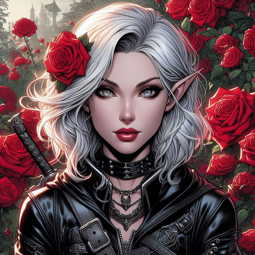 'Goth and Roses' eh, see what I did there? by Gnomester47 on DeviantArt