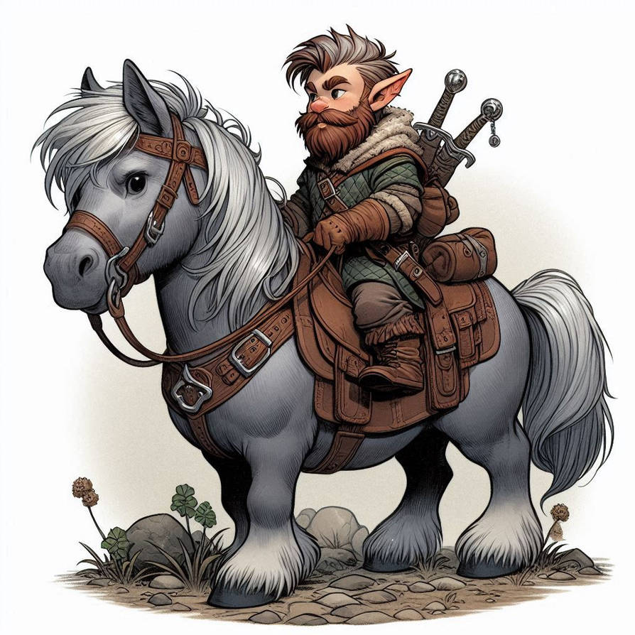 Knome Riding A Rabbit Forest Gnome's Steed by Gnomester47 on DeviantArt