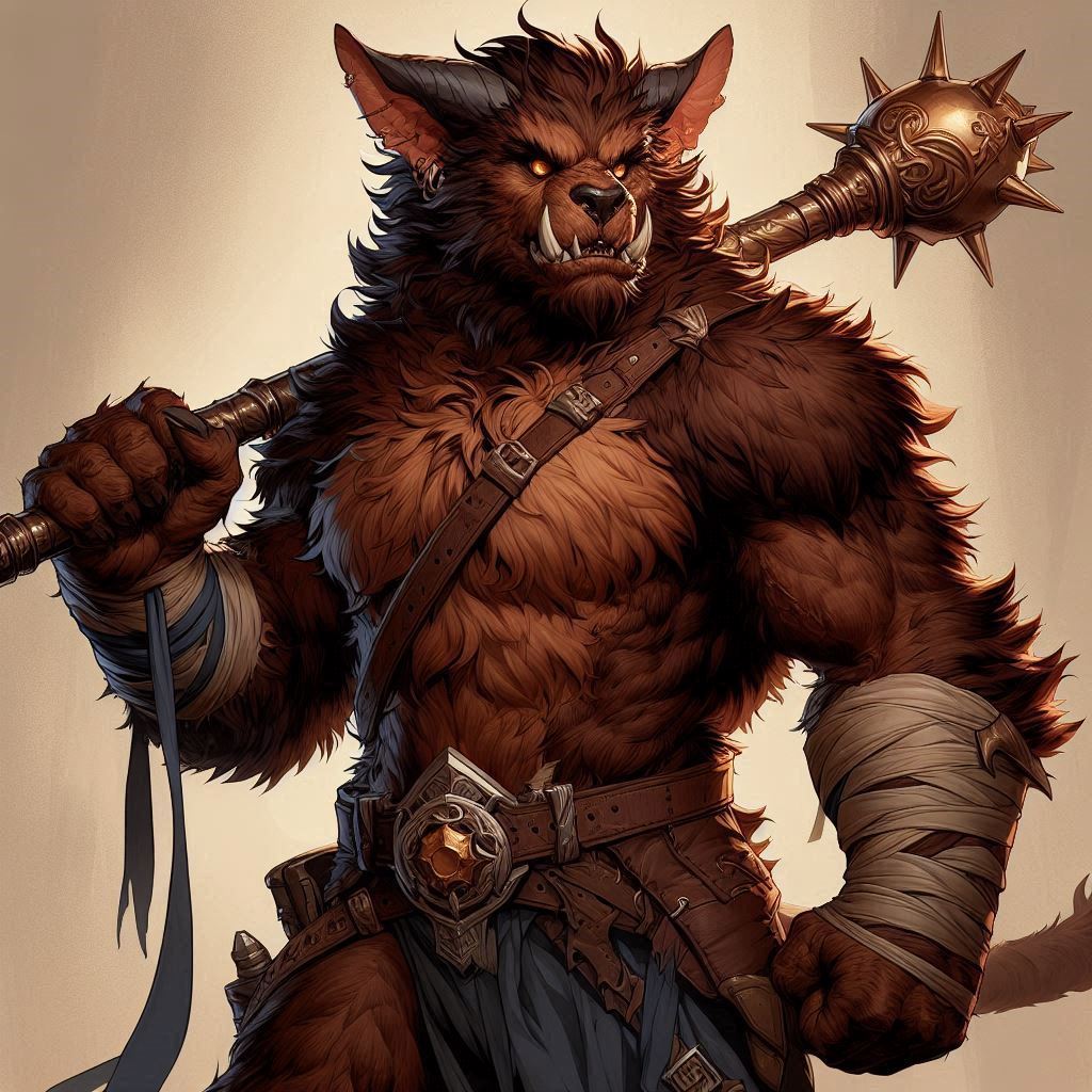 male Bugbear Warrior by Gnomester47 on DeviantArt
