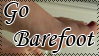 Go barefoot stamp