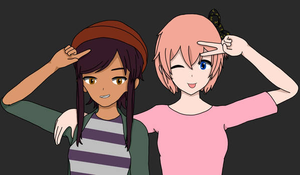 Lucia (Beta Luz) and Sayori (FtLT)