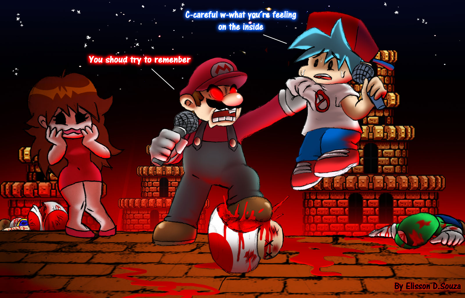 Devil Mario in the Friday Night by Elisson24 on DeviantArt
