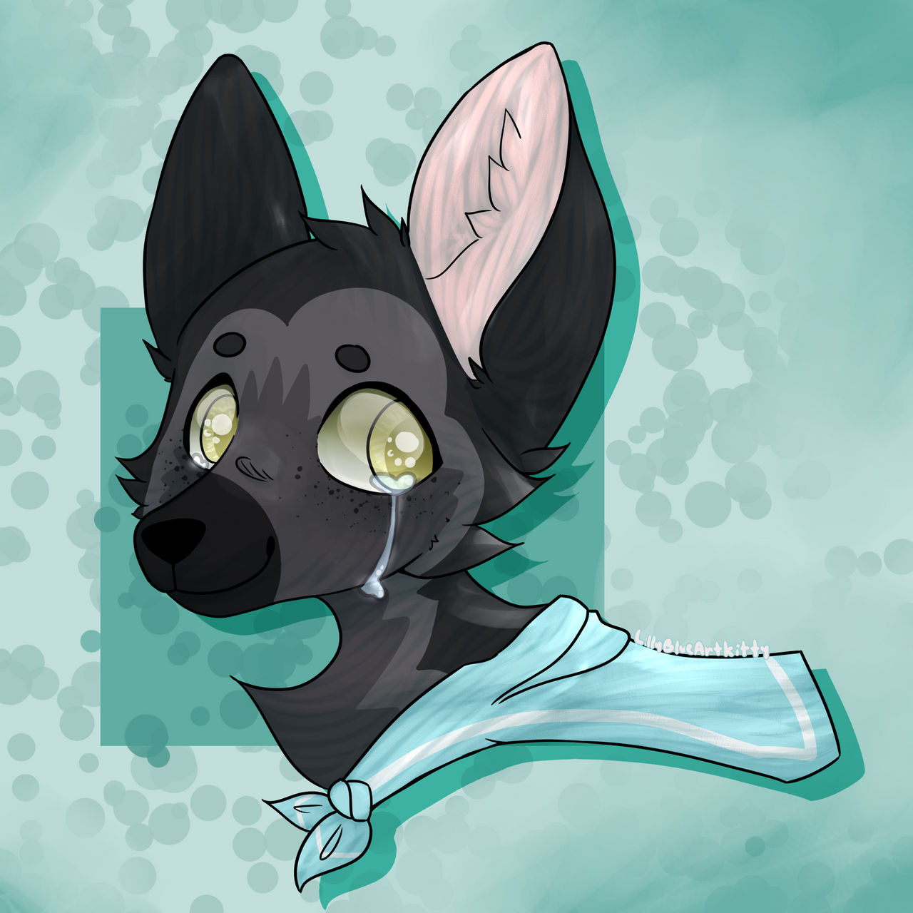 Sad Doggo by Lillyblueartkitty on DeviantArt
