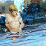 Sketchbook Painting: Guy in Pool