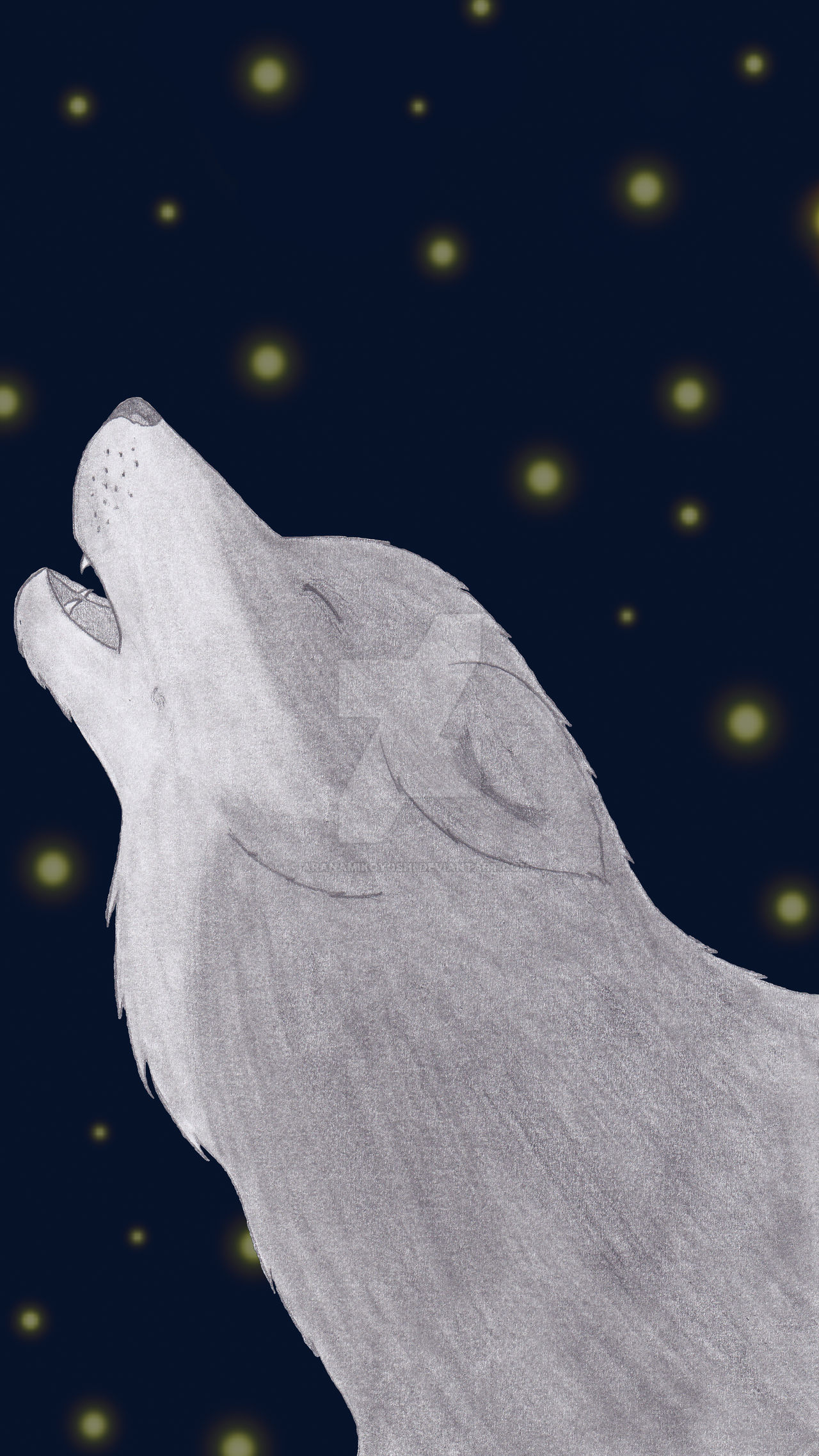 Howling wolf by AranaMikoyoshi on DeviantArt