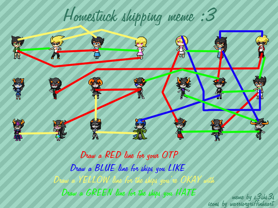 Homestuck shipping meme