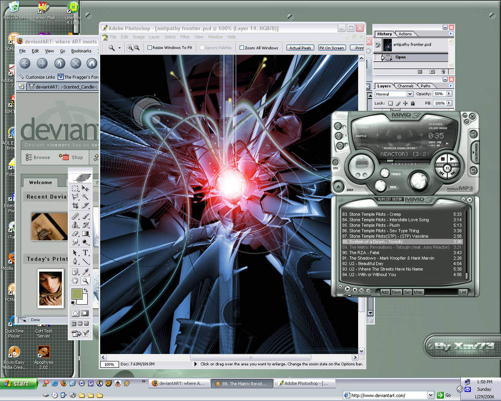 My Current Desktop by iceworx on DeviantArt