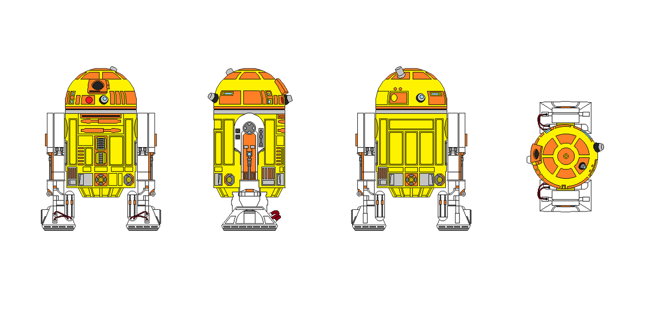 Custom R6 Droid R6-A3 (Jake's Astromech Droid) by AnimeAndLEGOFan2000 on DeviantArt