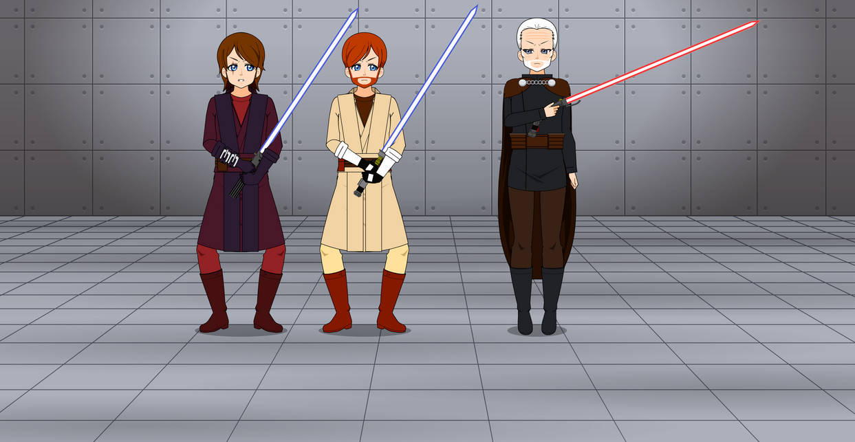 Anakin And Obi Wan Vs Count Dooku Anakin and Obi-Wan vs Count Dooku (Version 2) by AnimeAndLEGOFan2000 on