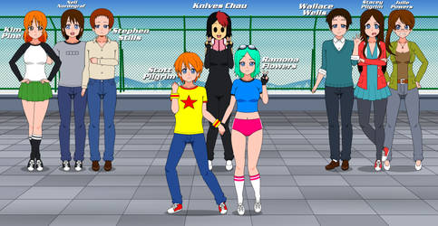 The Scott Pilgrim Gang in Kisekae