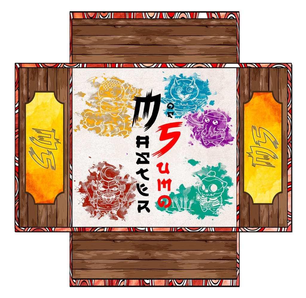 Sumo Mailbox Master of Sumo BoardGame Box by BrainBlueArts on DeviantArt