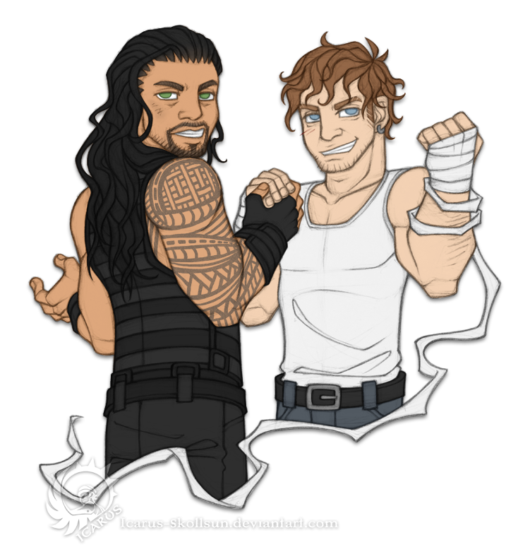 Roman Reigns and Dean Ambrose for tattiOsala