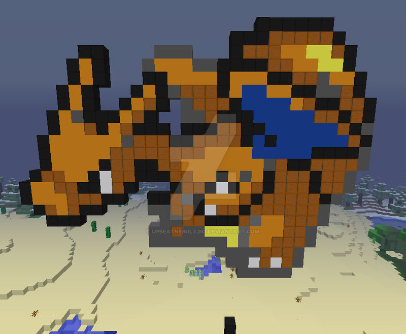 Charizard in Minecraft! by UpbeatNebula263 on DeviantArt