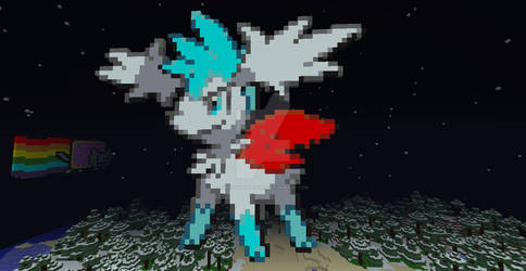 Shiny Shaymin Sky Form in Minecraft!!