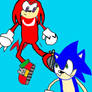Sonic vs knucles 