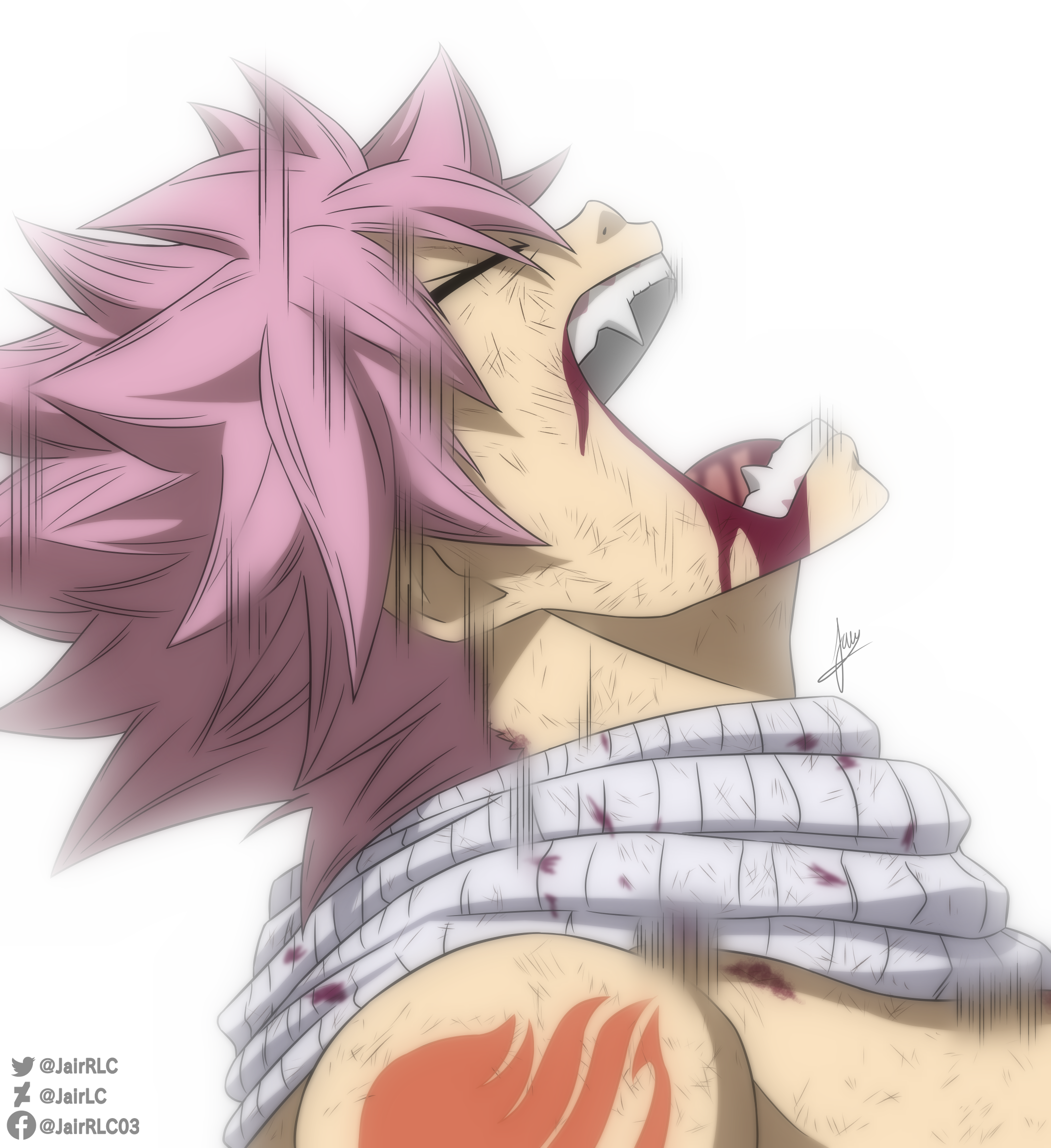 Natsu Dragneel - Fairy Tail, by ZXY8 by zxy8 on DeviantArt