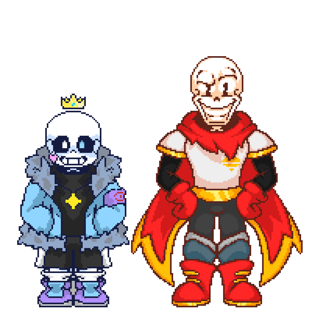 Undertale Sans And Papyrus, Pixel Art Maker