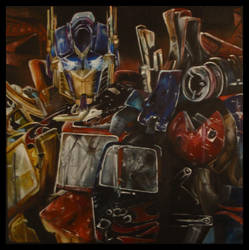 Optimus Prime painting