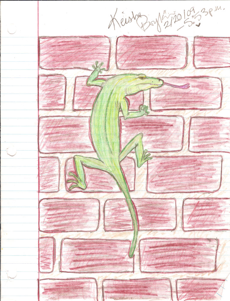 Brick lizard by whitexlynx on DeviantArt