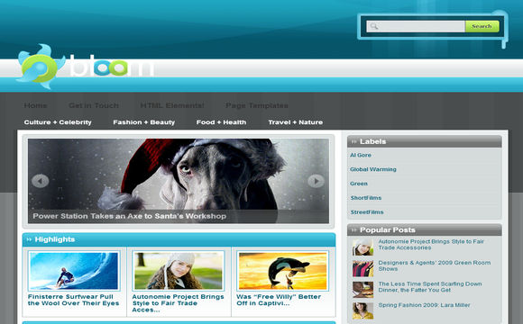 Examples Bloom Blogs Bloom Blogger Templates by templatesPond on DeviantArt