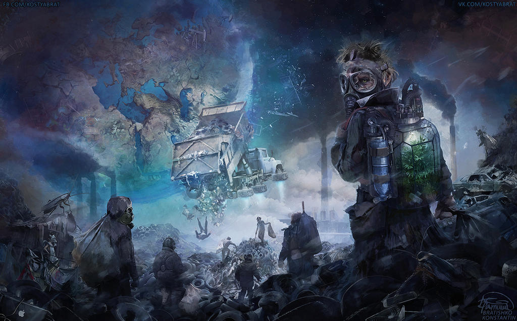 global ecocatastrophe of the future by KonstantinBratishko