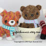 Fox, Bear and Red Panda Teacup Pets Amigurumi