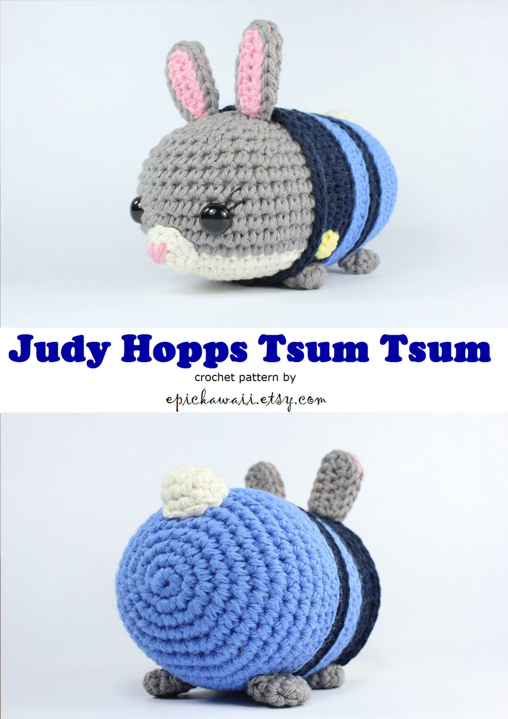 Judy Hopps Zootopia Tsum Crochet Doll by Npantz22 on DeviantArt