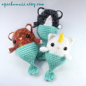 Fairy Unicorn Mermaid Cat Caticorn Purrmaid Dolls