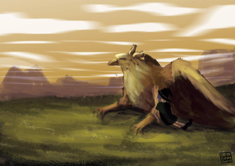 15/50 Gryphon rider by barbaramachadoart on DeviantArt