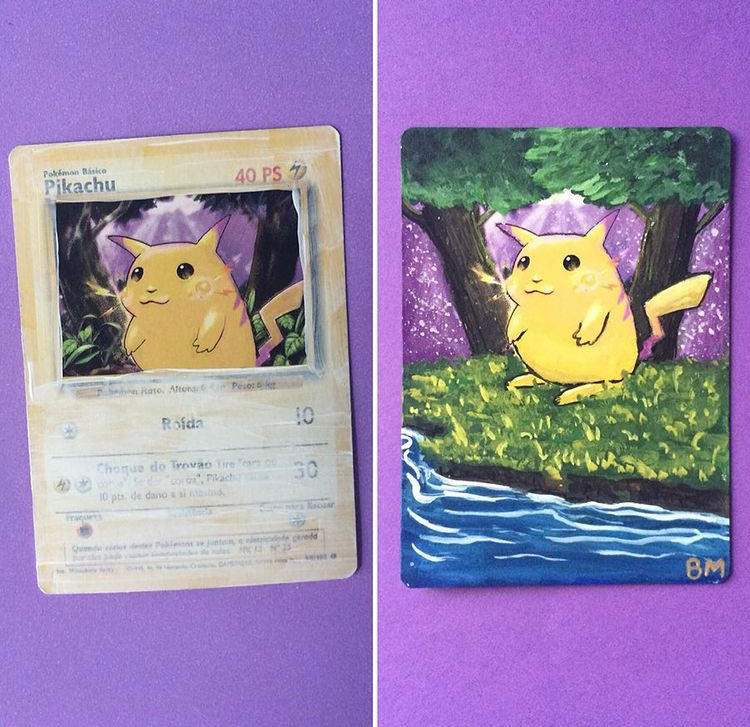 Micachu Card Pikachu card by barbaramachadoart on DeviantArt
